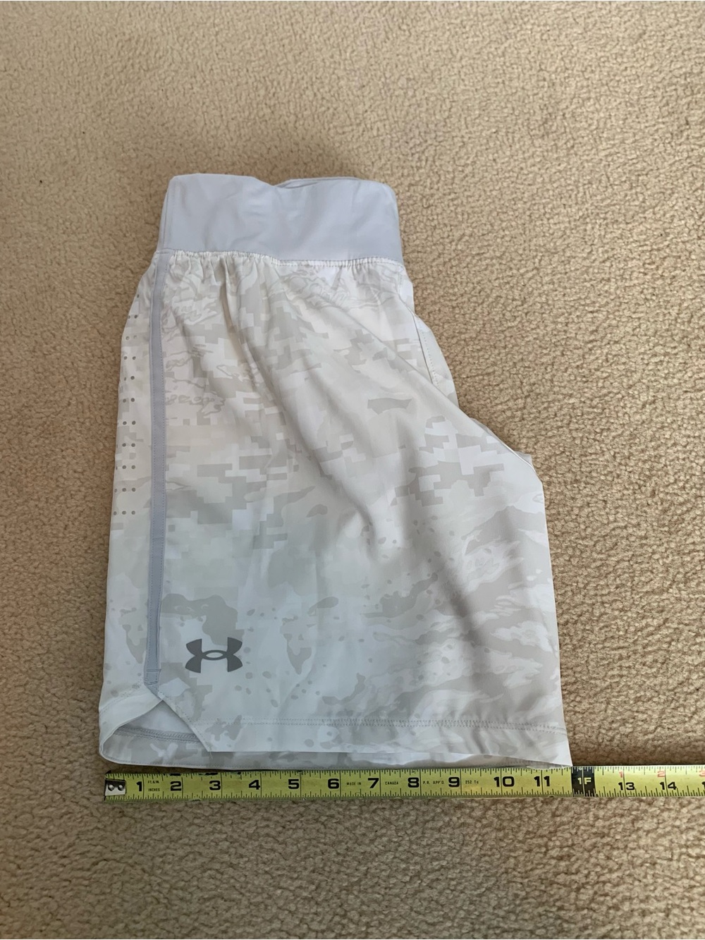 Under Armour White Digital Camo Performance Shorts